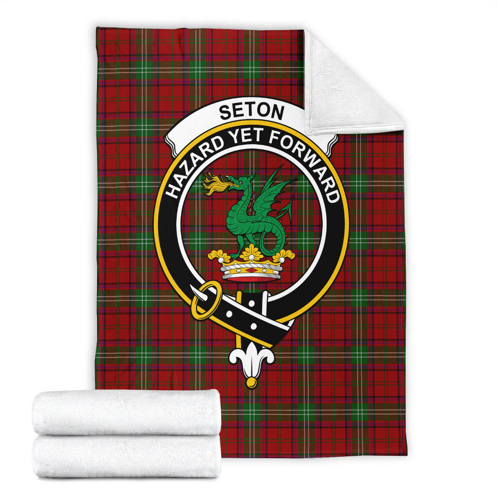 seton-tartab-blanket-with-family-crest