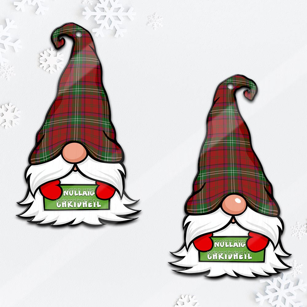 Seton Gnome Christmas Ornament with His Tartan Christmas Hat - Tartan Vibes Clothing