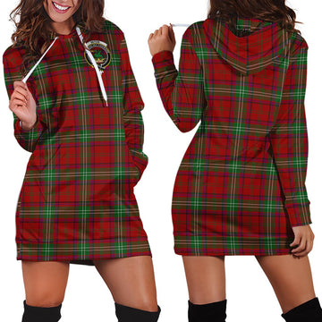 Seton Tartan Hoodie Dress with Family Crest - Tartan Vibes Clothing