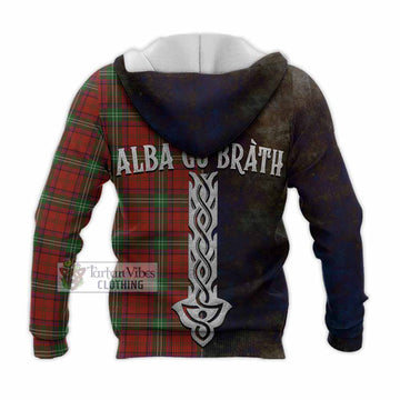 Seton Tartan Family Crest Knitted Hoodie Alba Gu Brath Be Brave Lion Ancient Style - Tartan Vibes Clothing