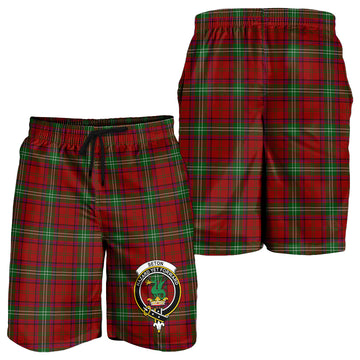 Seton Tartan Mens Shorts with Family Crest