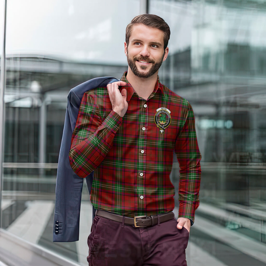 seton-tartan-long-sleeve-button-up-shirt-with-family-crest