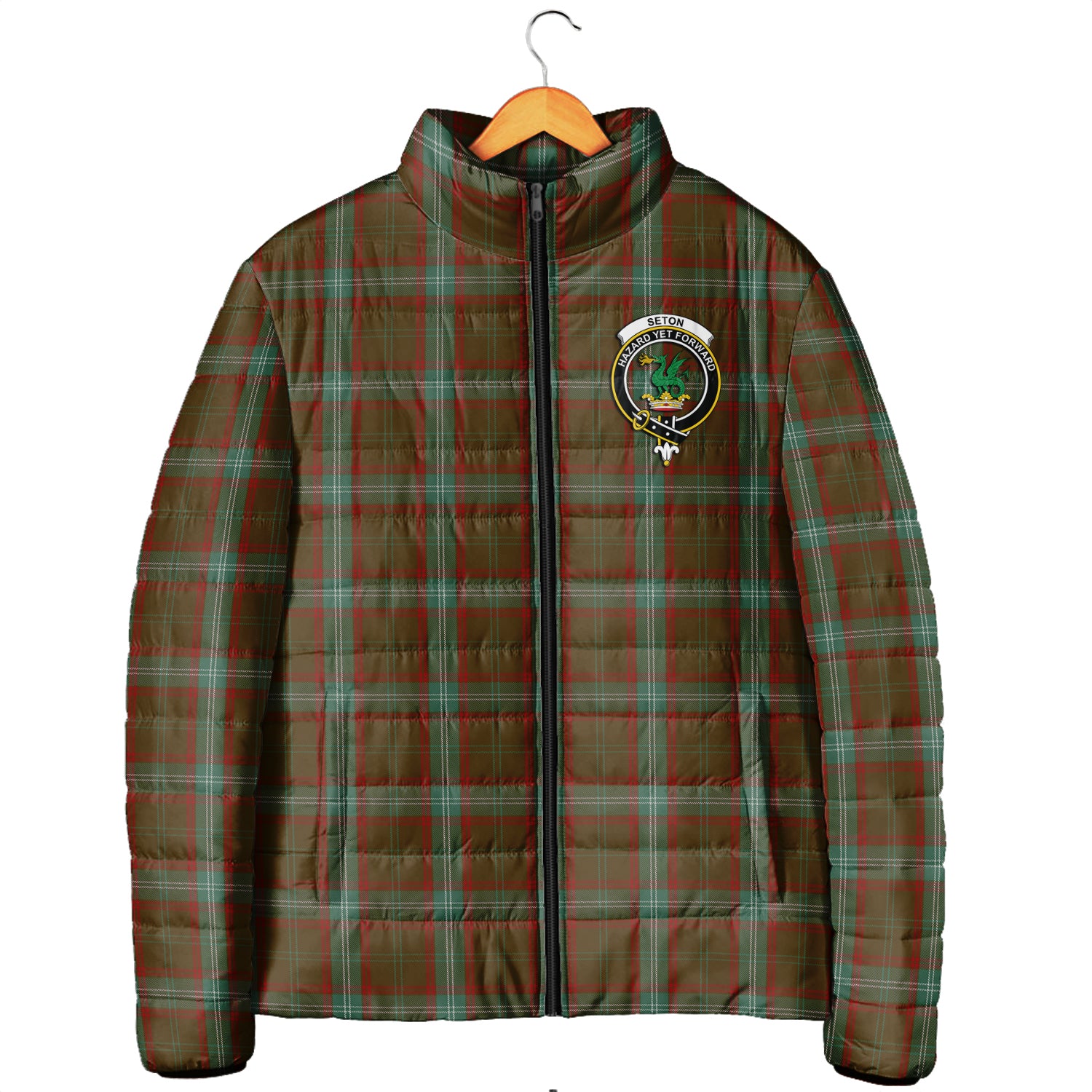 seton-hunting-tartan-padded-jacket-with-family-crest