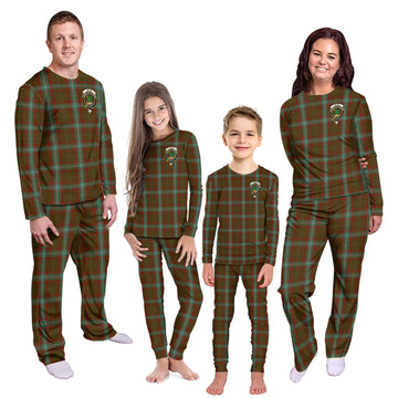 Seton Hunting Tartan Pajamas Family Set with Family Crest