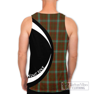 Seton Hunting Tartan Men's Tank Top with Family Crest Circle Style