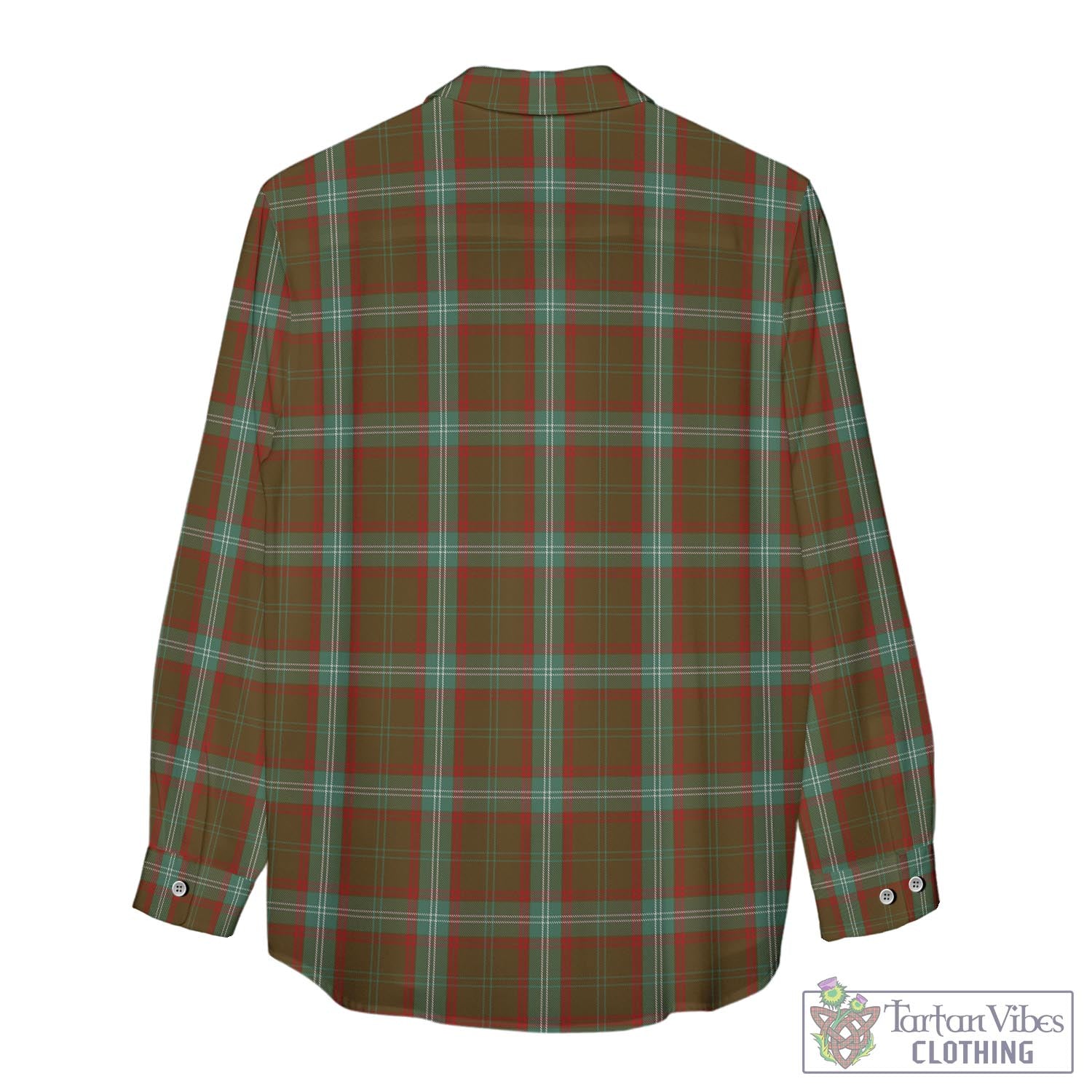 Tartan Vibes Clothing Seton Hunting Tartan Womens Casual Shirt with Family Crest