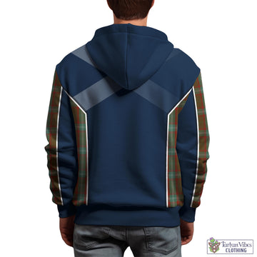 Seton Hunting Tartan Hoodie with Family Crest and Scottish Thistle Vibes Sport Style