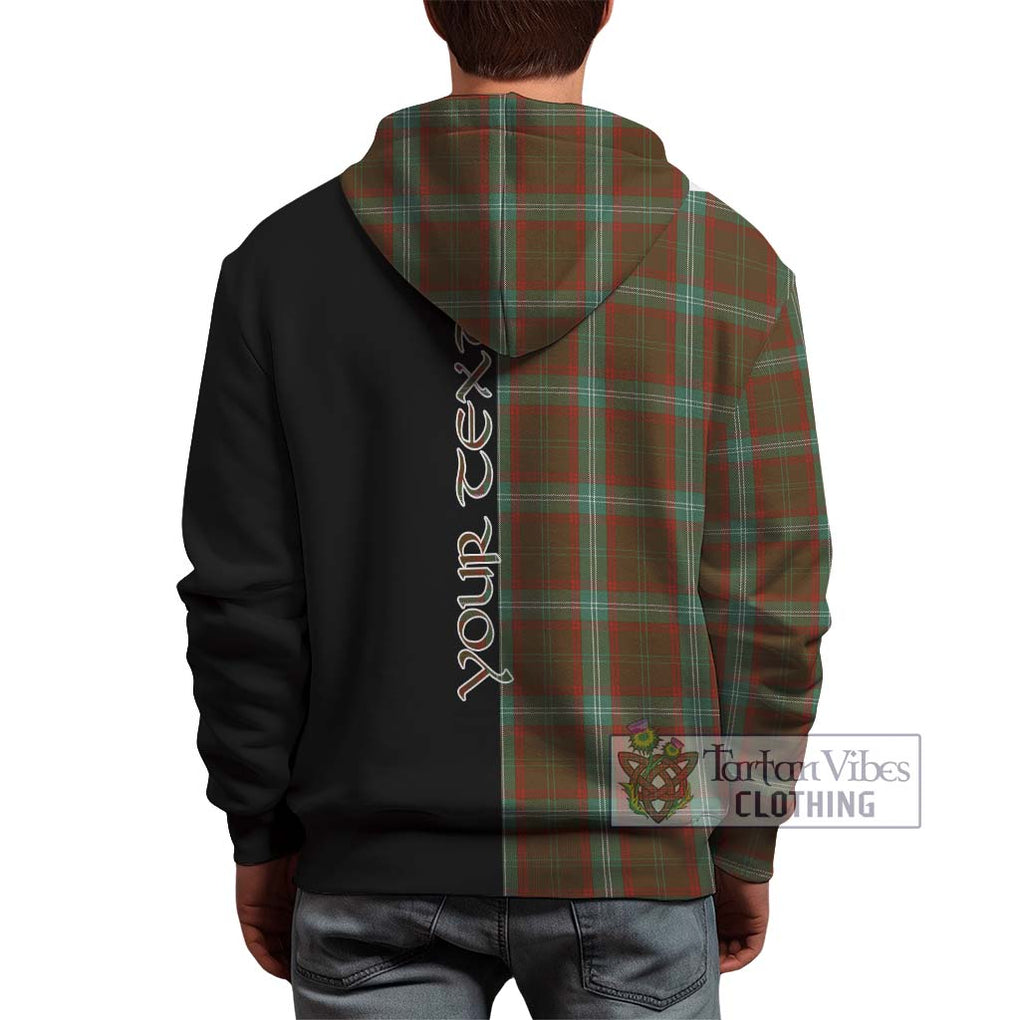 Seton Hunting Tartan Hoodie with Family Crest and Half Of Me Style - Tartanvibesclothing Shop