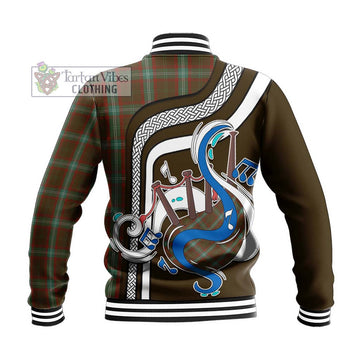 Seton Hunting Tartan Baseball Jacket with Epic Bagpipe Style