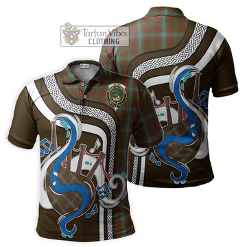 Seton Hunting Tartan Polo Shirt with Epic Bagpipe Style