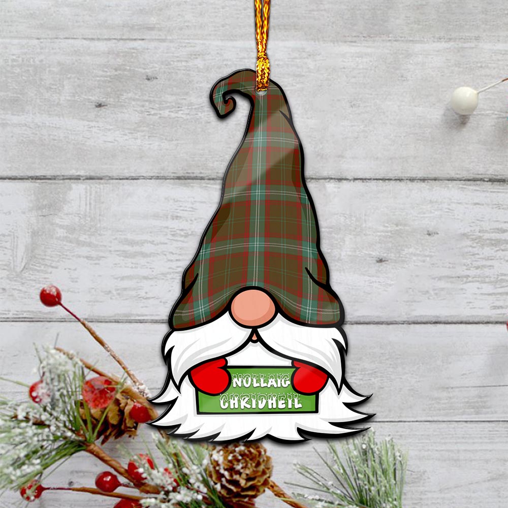 Seton Hunting Gnome Christmas Ornament with His Tartan Christmas Hat - Tartanvibesclothing Shop