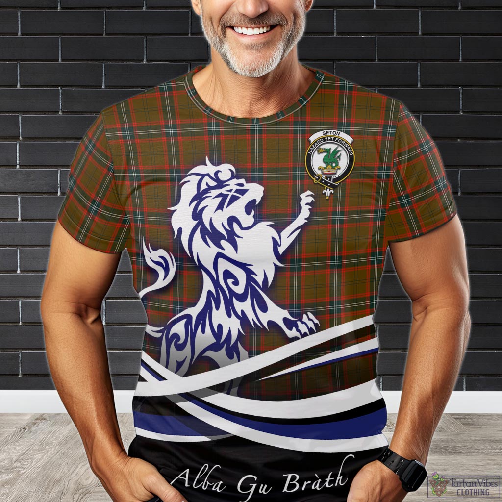 seton-hunting-modern-tartan-t-shirt-with-alba-gu-brath-regal-lion-emblem