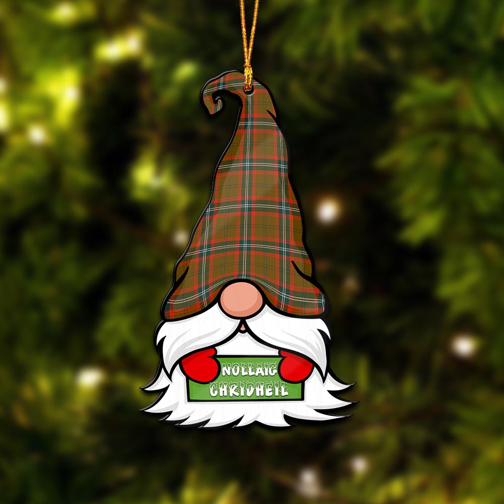 Seton Hunting Modern Gnome Christmas Ornament with His Tartan Christmas Hat - Tartan Vibes Clothing