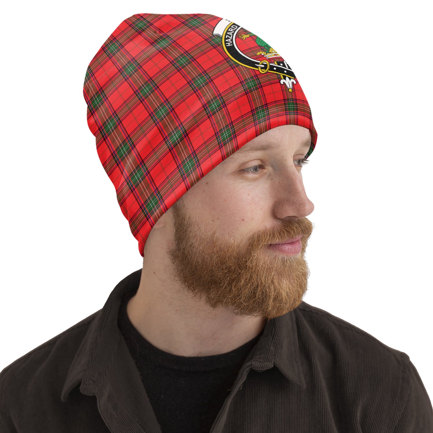 Seton Modern Tartan Beanies Hat with Family Crest One Size 10.5*10.2 inches - Tartan Vibes Clothing