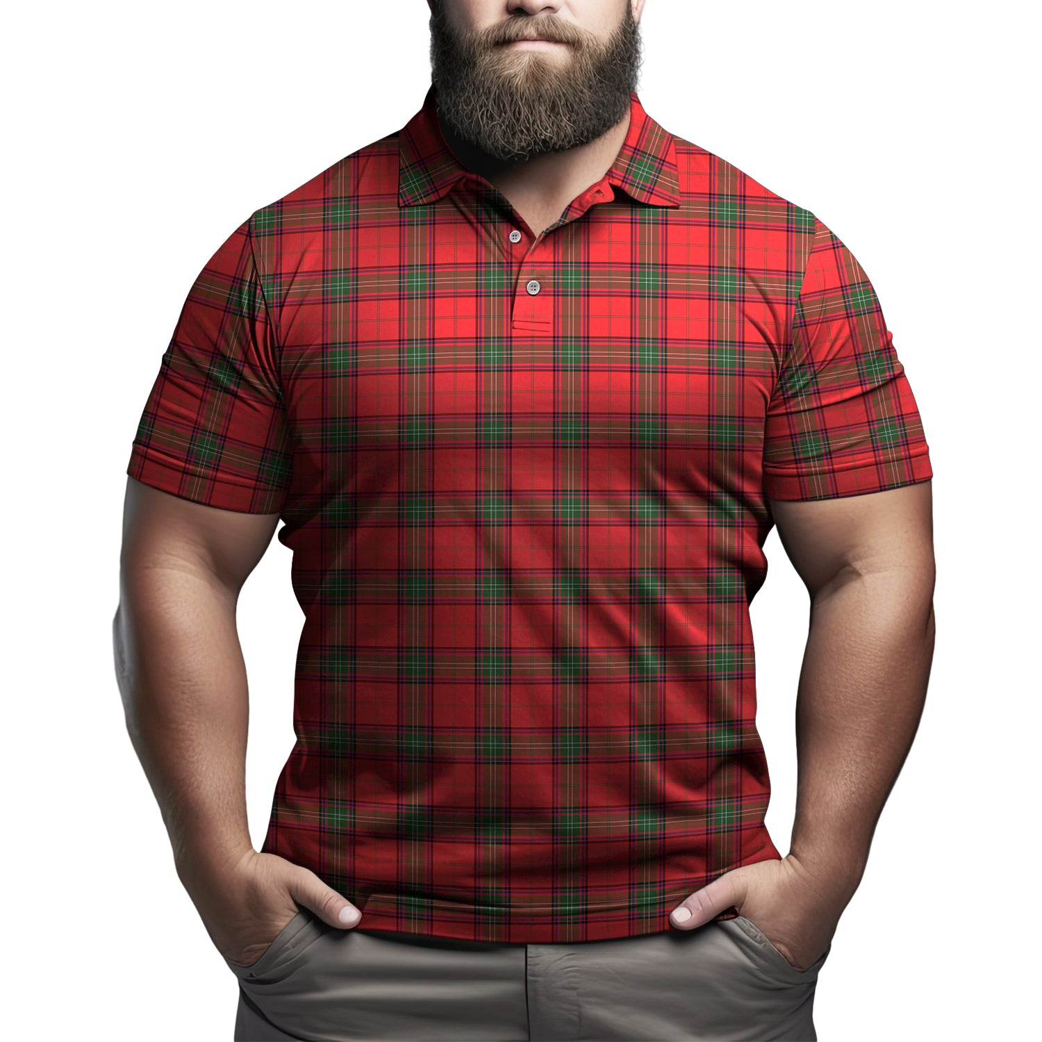 Seton Modern Tartan Mens Polo Shirt Kid - Tartan Vibes Clothing