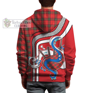 Seton Modern Tartan Hoodie with Epic Bagpipe Style