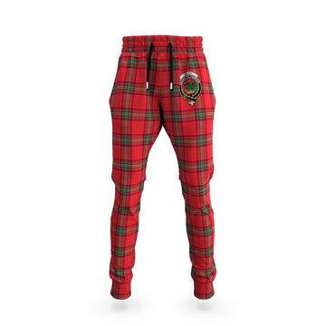 Seton Modern Tartan Joggers Pants with Family Crest