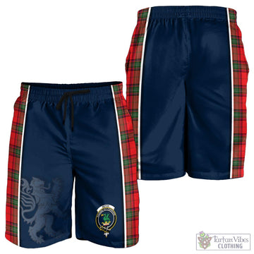 Seton Modern Tartan Men's Shorts with Family Crest and Lion Rampant Vibes Sport Style