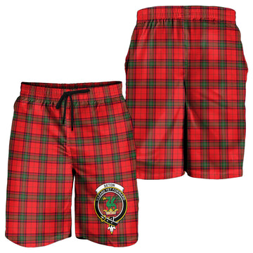 Seton Modern Tartan Mens Shorts with Family Crest