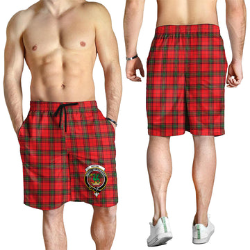 Seton Modern Tartan Mens Shorts with Family Crest