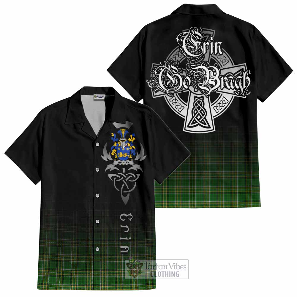 Shanley Irish Clan Hawaiian Shirt with Coat of Arms Erin Go Bragh Celtic Inspired - Tartan Vibes Clothing