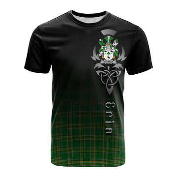 Sharkey Irish Clan Cotton T-shirt with Coat of Arms Erin Go Bragh Celtic Inspired Kid's Shirt - Tartan Vibes Clothing