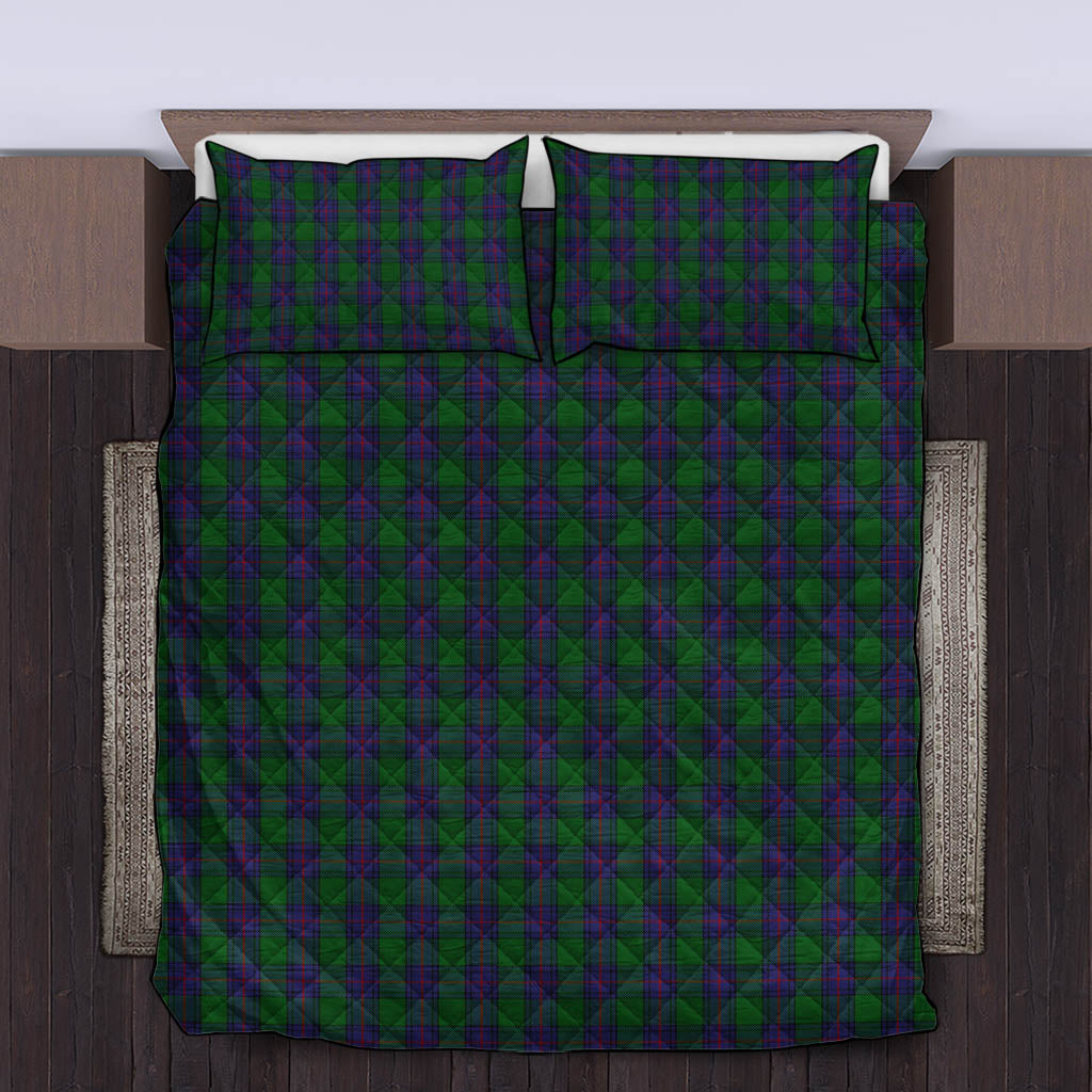 Shaw Tartan Quilt Bed Set King - Tartan Vibes Clothing