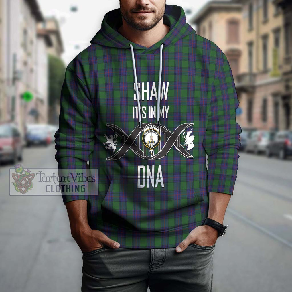 Shaw Tartan Hoodie with Family Crest DNA In Me Style Pullover Hoodie - Tartanvibesclothing Shop