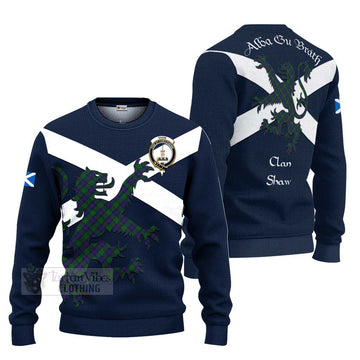 Shaw Tartan Lion Rampant Ugly Sweater Proudly Display Your Heritage with Alba Gu Brath and Clan Name