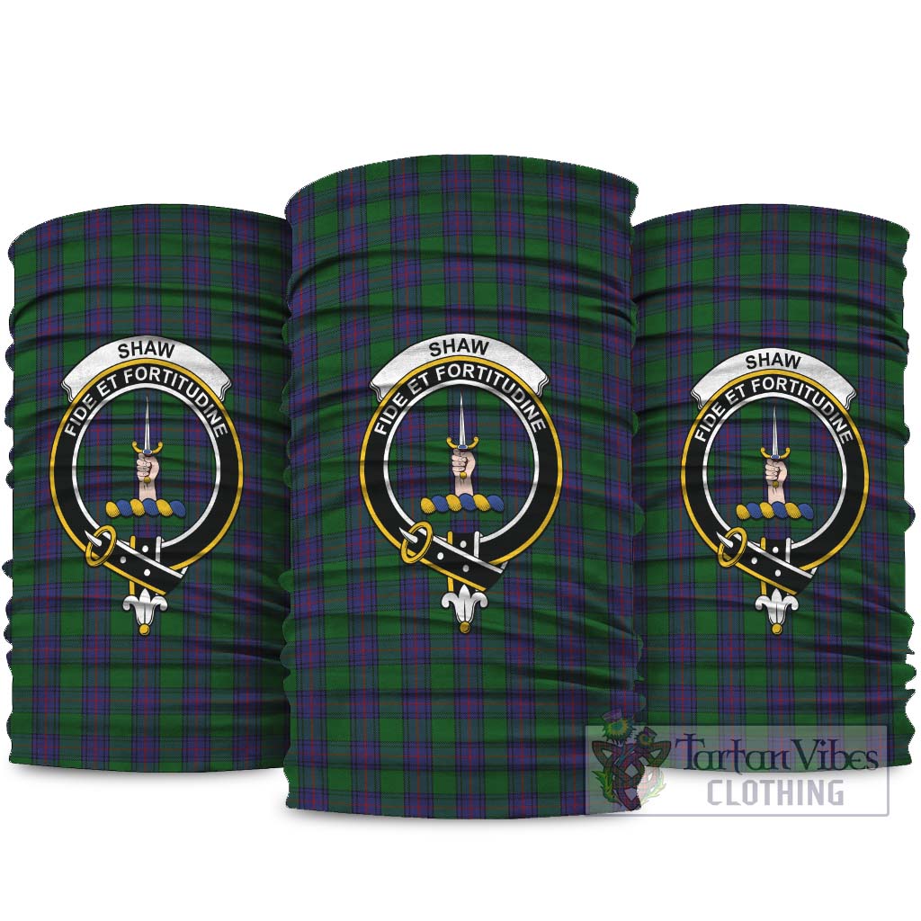 Shaw Tartan Neck Gaiters, Tartan Bandanas, Tartan Head Band with Family Crest