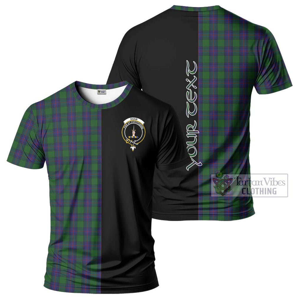 Shaw Tartan T-Shirt with Family Crest and Half Of Me Style Kid's Shirt - Tartanvibesclothing Shop