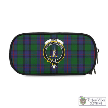 Shaw Tartan Pen and Pencil Case with Family Crest