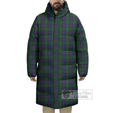 Shaw Tartan Long Down Jacket