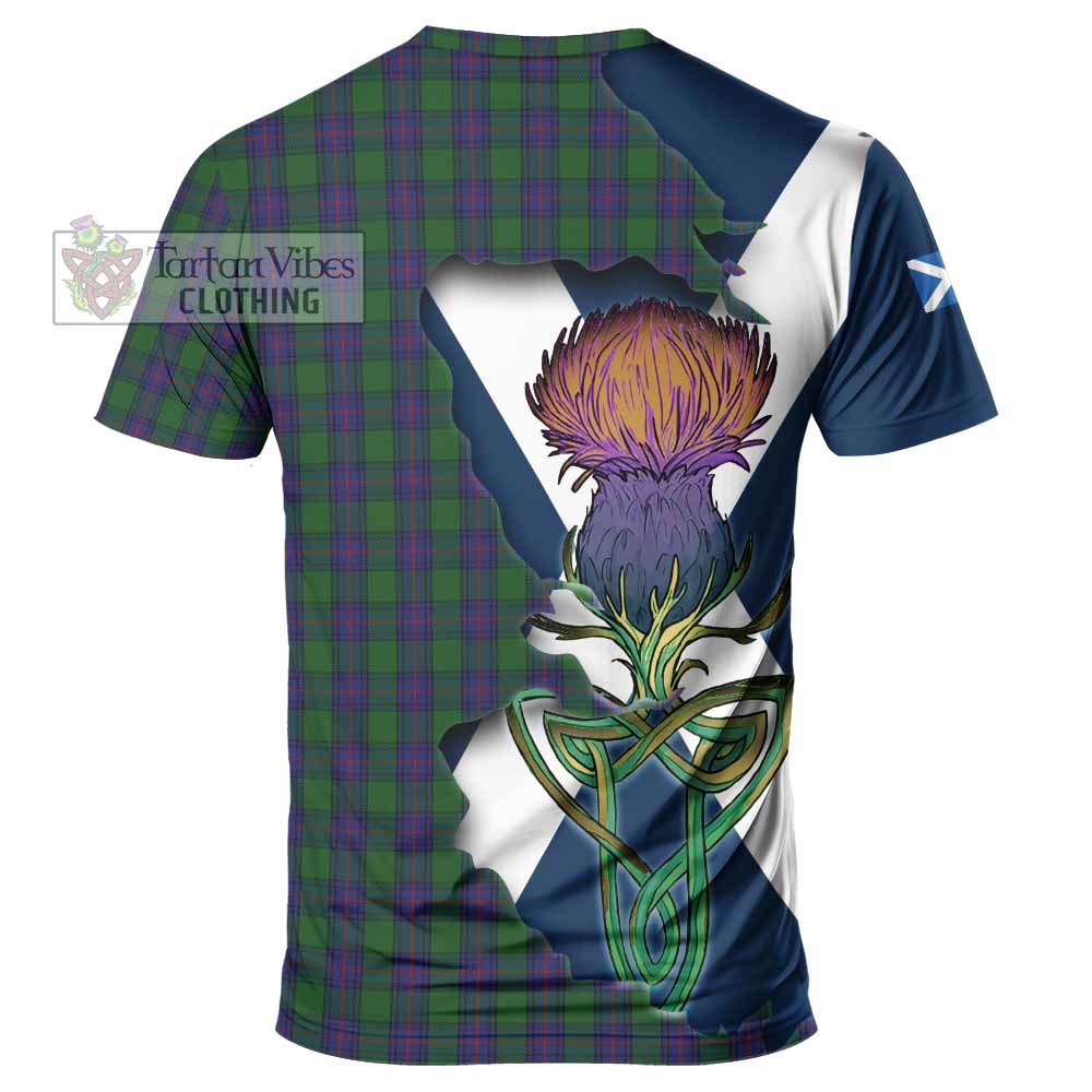 Shaw Tartan Family Crest T-Shirt Scottish Thistle Celtic Inspired - Tartan Vibes Clothing