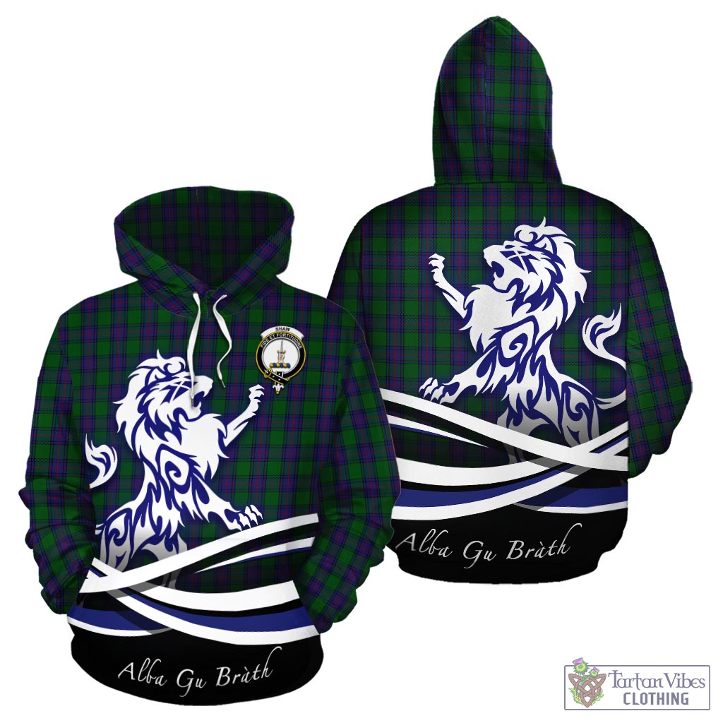 Shaw Tartan Hoodie with Alba Gu Brath Regal Lion Emblem - Tartan Vibes Clothing