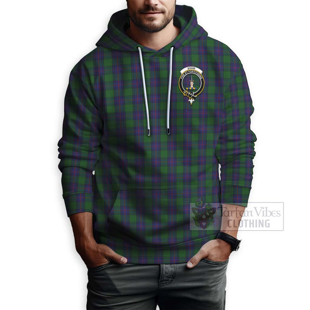 Tartan Vibes Clothing Shaw Tartan Hoodie with Family Crest and Bearded Skull Holding Bottles of Whiskey