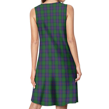 Shaw Tartan Womens Casual Dresses