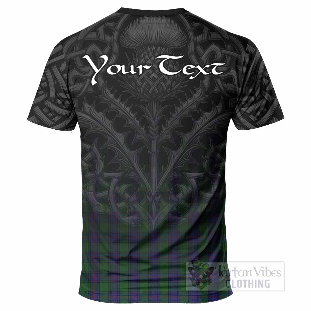 Tartan Vibes Clothing Shaw Tartan T-Shirt with Family Crest Celtic Thistle Vibes