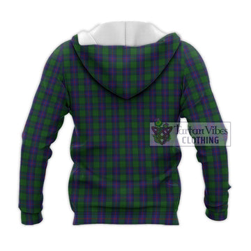 Shaw Tartan Knitted Hoodie with Family Crest DNA In Me Style