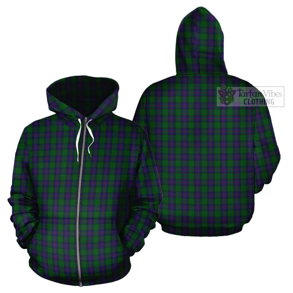 Shaw Tartan Cotton Hoodie Zip Hoodie - Tartan Vibes Clothing