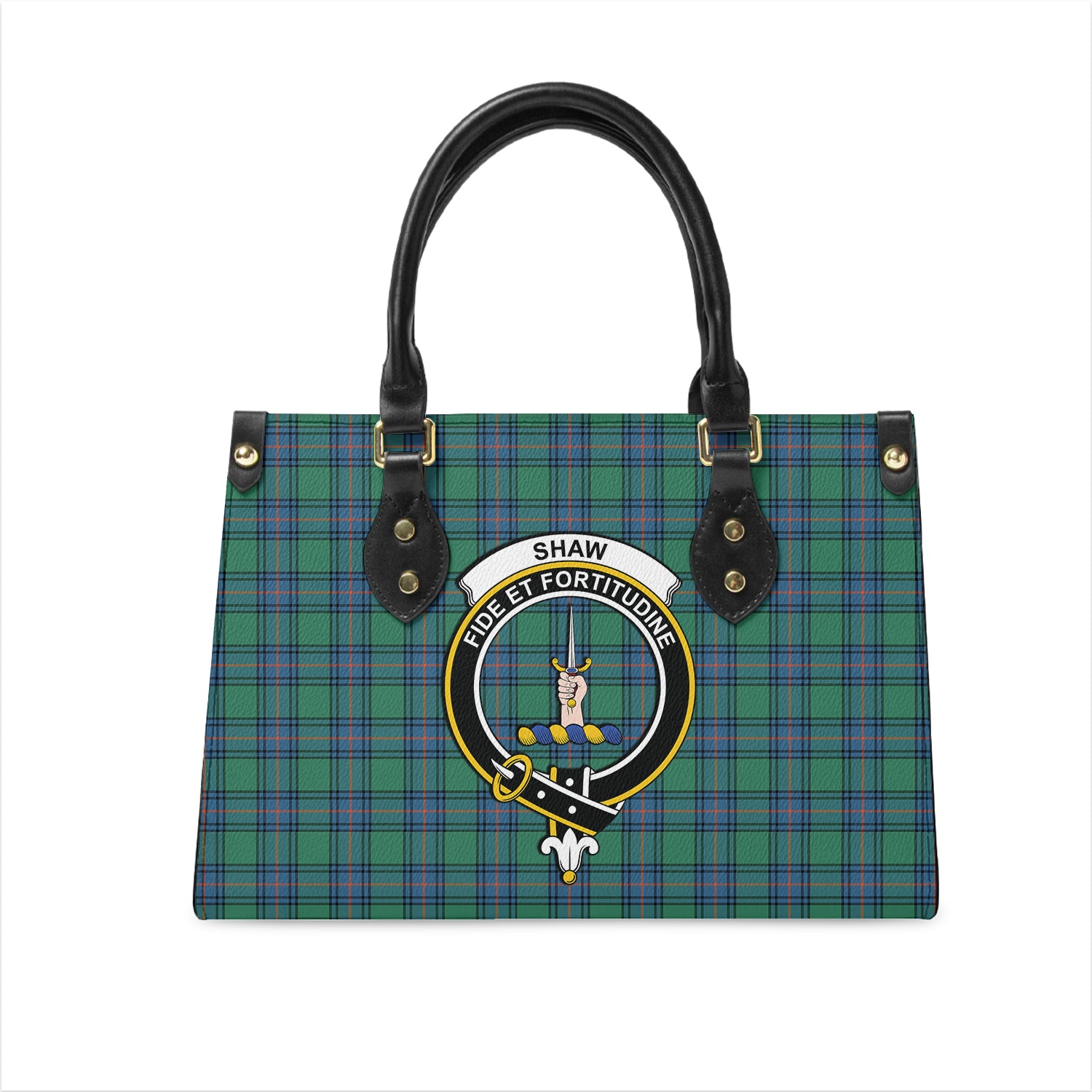 shaw-ancient-tartan-leather-bag-with-family-crest