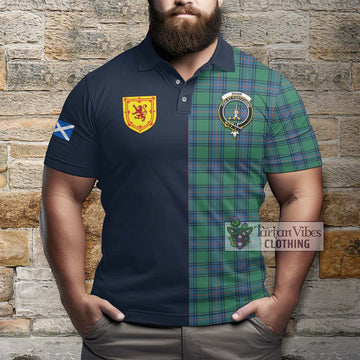 Shaw Ancient Tartan Polo Shirt Alba with Scottish Lion Royal Arm Half Style