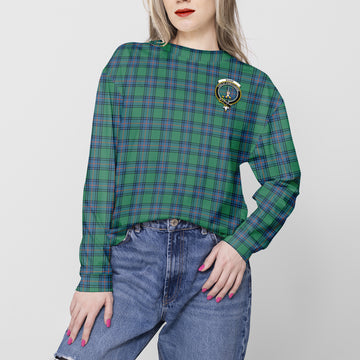 Shaw Ancient Tartan Sweatshirt with Family Crest