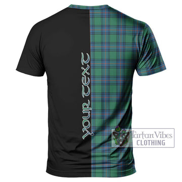 Shaw Ancient Tartan T-Shirt with Family Crest and Half Of Me Style