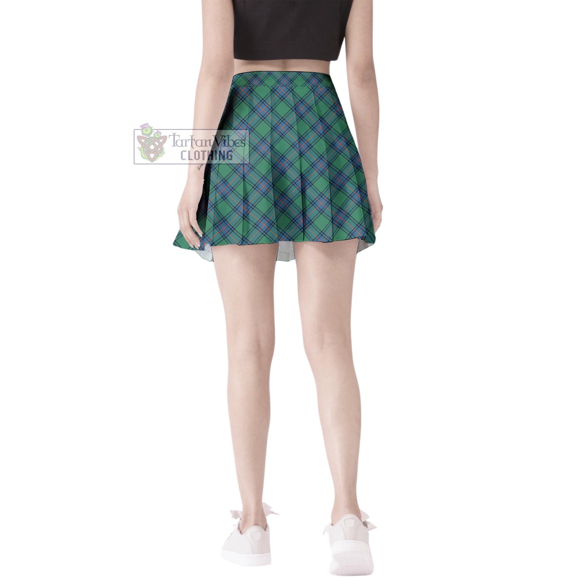 Tartan Vibes Clothing Shaw Ancient Tartan Women's Plated Mini Skirt