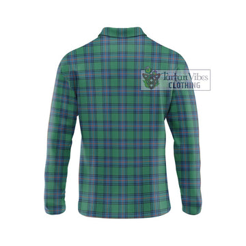 Shaw Ancient Tartan Long Sleeve Polo Shirt with Family Crest DNA In Me Style