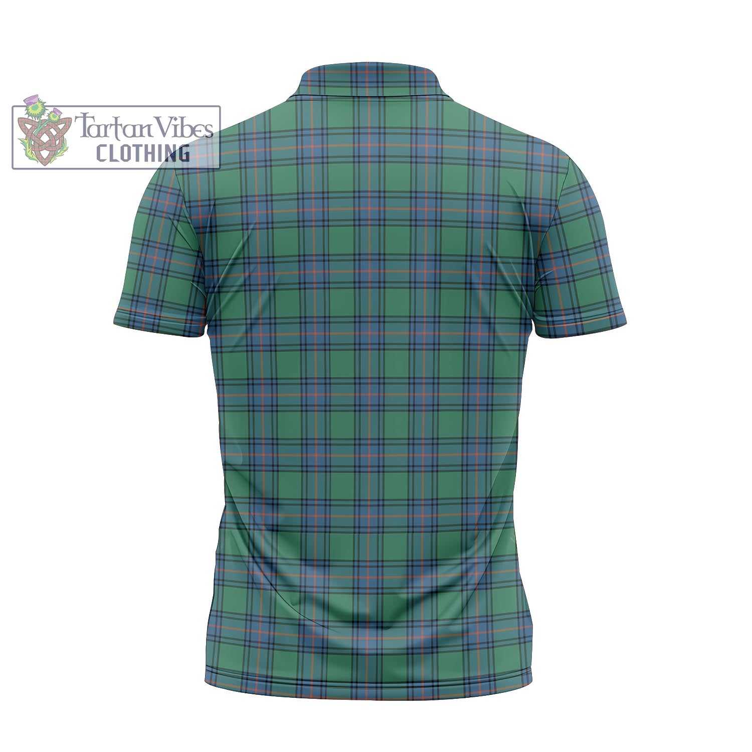 Tartan Vibes Clothing Shaw Ancient Tartan Zipper Polo Shirt with Family Crest