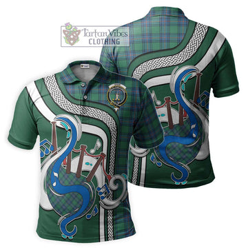 Shaw Ancient Tartan Polo Shirt with Epic Bagpipe Style