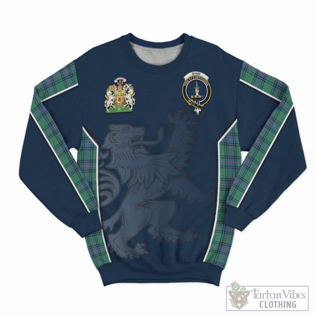 Tartan Vibes Clothing Shaw Ancient Tartan Sweater with Family Crest and Lion Rampant Vibes Sport Style