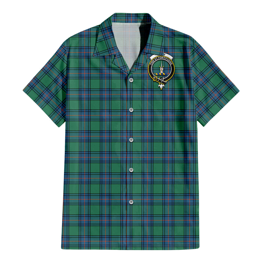 shaw-ancient-tartan-short-sleeve-button-down-shirt-with-family-crest